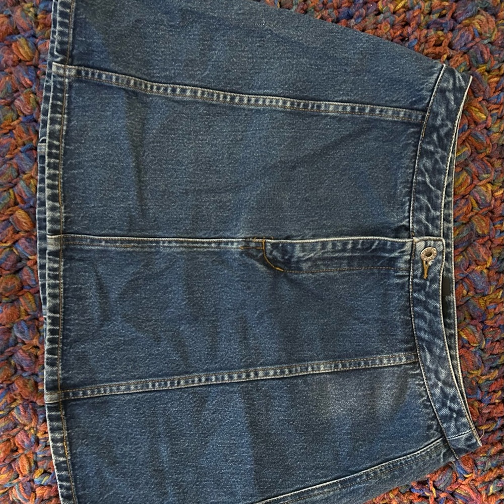 Club Monaco Blue Knee-Length A-Line Skirt